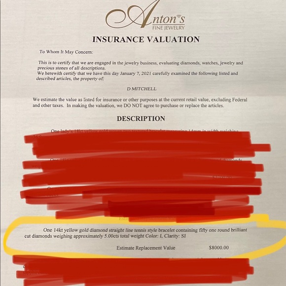 Diamond Tennis Bracelet - Picture 7 of 7